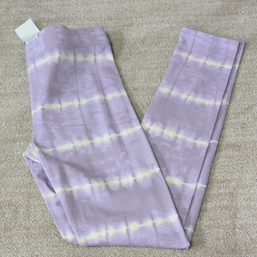 Nwt Crewcuts Kids Lavender Tie-Dye Leggings